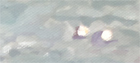 נורית שני, ים כחול (תקריב), ציור שמן על בד 2011