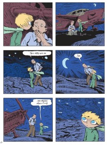 עמוד מתוך הנסיך הקטן בקומיקס מאת ז'ואן ספאר